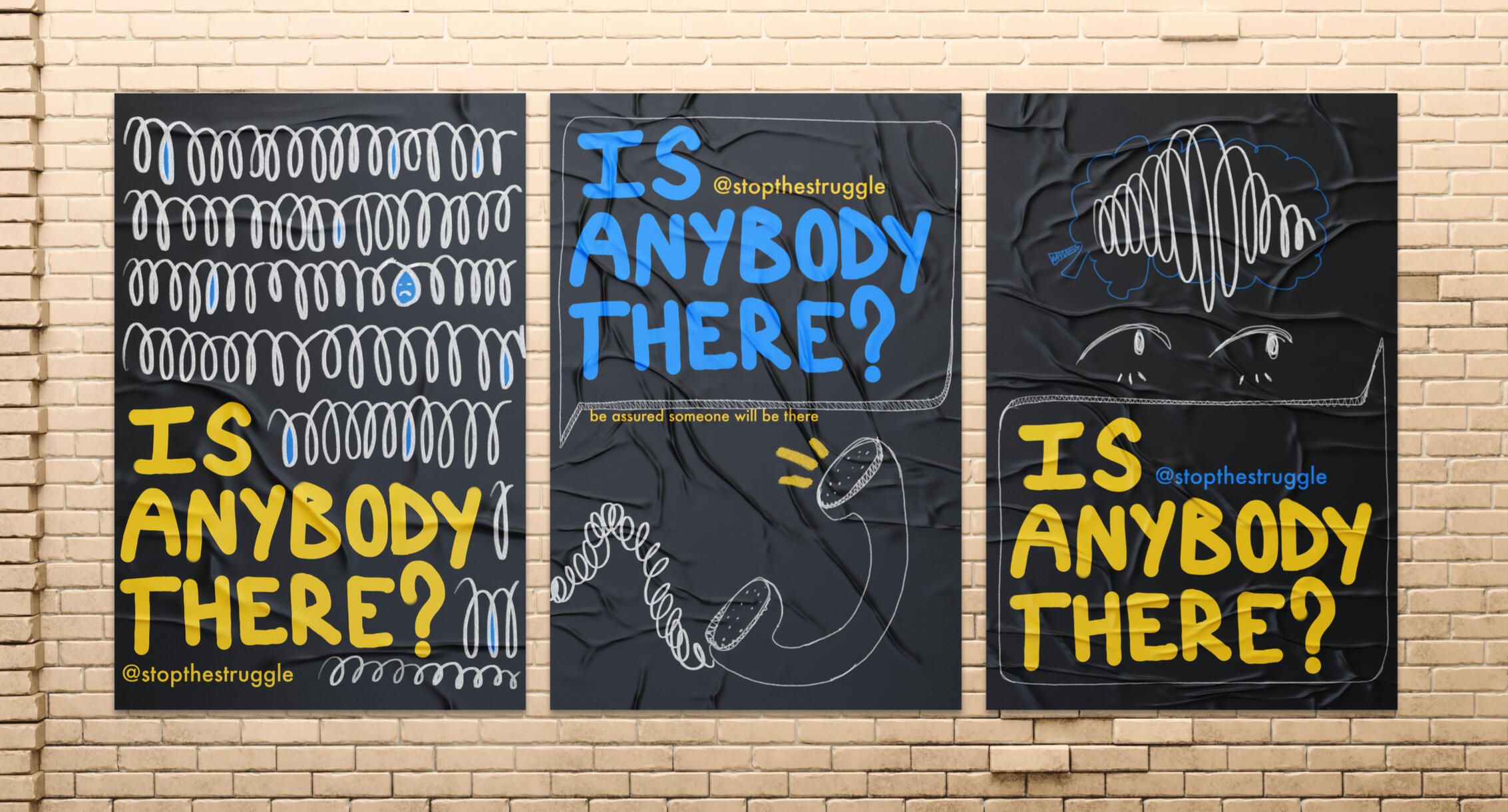 "Is Anybody There?" a mental health awareness campaign (2022).